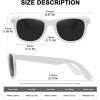 imageMEETSUN Polarized Sunglasses for Women Men Classic Retro Trendy Driving Sun Glasses UV400 Protection 3 Pack3 Pack White FrameGrey Lens