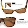 imageMEETSUN Polarized Sunglasses for Women Men Trendy Classic Retro Designer Style Fashion UV400 Protection3 Pack Black  Leopard  Tortoiseshell
