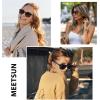 imageMEETSUN Polarized Sunglasses for Women Men Trendy Classic Retro Designer Style Fashion UV400 Protection3 Pack Black  Tortoise  Brown Tortoise