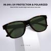 imageMEETSUN Polarized Sunglasses for Women Men Trendy Classic Retro Designer Style Fashion UV400 Protection3 Pack Black  Tortoise Brown  Tortoise Green