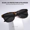 imageMEETSUN Polarized Sunglasses for Women Men Trendy Classic Retro Designer Style Fashion UV400 Protection3 Pack Black  Tortoise Brown  Tortoise Grey