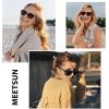 imageMEETSUN Polarized Sunglasses for Women Men Trendy Classic Retro Designer Style Fashion UV400 Protection3 Pack Black  Tortoise Brown  Tortoise Grey