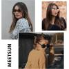 imageMEETSUN Polarized Sunglasses for Women Men Trendy Classic Retro Designer Style Fashion UV400 Protection3 Pack Black Lens  Brown Gradient Lens  Pink Mirrored