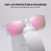 imageMEETSUN Polarized Sunglasses for Women Men Trendy Classic Retro Designer Style Fashion UV400 Protection3 Pack Black Lens  Pink Mirrored  Purple Pink Mirrored