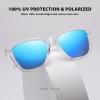 imageMEETSUN Polarized Sunglasses for Women Men Trendy Classic Retro Designer Style Fashion UV400 Protection3 Pack Blue Mirrored  Purple Mirrored  Pink Mirrored
