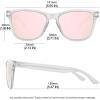 imageMEETSUN Polarized Sunglasses for Women Men Trendy Classic Retro Designer Style Fashion UV400 Protection3 Pack Blue Mirrored  Purple Mirrored  Pink Mirrored