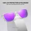 imageMEETSUN Polarized Sunglasses for Women Men Trendy Classic Retro Designer Style Fashion UV400 Protection3 Pack Blue Mirrored  Purple Mirrored  Pink Mirrored