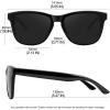 imageMEETSUN Polarized Sunglasses for Women Men Trendy Classic Retro Designer StyleA1 Glossy Black