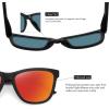 imageMEETSUN Polarized Sunglasses for Women Men Trendy Classic Retro Designer StyleBlack Frame  Orange Mirrored