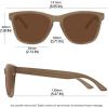 imageMEETSUN Polarized Sunglasses for Women Men Trendy Classic Retro Designer StyleBrown Frame  Brown Lens