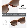 imageMEETSUN Polarized Sunglasses for Women Men Trendy Classic Retro Designer StyleBrown Tortoise Frame  Brown Gradient