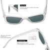 imageMEETSUN Polarized Sunglasses for Women Men Trendy Classic Retro Designer StyleClear Frame  Pink Mirrored Lens