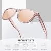 imageMEETSUN Polarized Sunglasses for Women Men Trendy Classic Retro Designer StyleCoffee Frame  Gold Mirrored Lens
