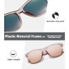 imageMEETSUN Polarized Sunglasses for Women Men Trendy Classic Retro Designer StyleCoffee Frame  Gold Mirrored Lens