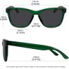 imageMEETSUN Polarized Sunglasses for Women Men Trendy Classic Retro Designer StyleGreen Frame  Grey Lens
