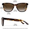 imageMEETSUN Polarized Sunglasses for Women Men Trendy Classic Retro Designer StyleLeopard Frame  Brown Gradient Lens