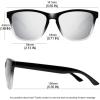 imageMEETSUN Polarized Sunglasses for Women Men Trendy Classic Retro Designer StyleSilver  Black