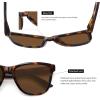 imageMEETSUN Polarized Sunglasses for Women Men Trendy Classic Retro Designer StyleTortoise Frame  Brown Lens