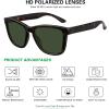 imageMEETSUN Polarized Sunglasses for Women Men Trendy Classic Retro Designer StyleTortoise Frame  Green Lens