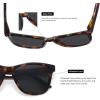 imageMEETSUN Polarized Sunglasses for Women Men Trendy Classic Retro Designer StyleTortoise Frame  Grey Lens