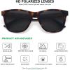 imageMEETSUN Polarized Sunglasses for Women Men Trendy Classic Retro Designer StyleTortoise Frame  Grey Lens