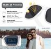 imageMEETSUN Polarized Sunglasses for Women Men Trendy Classic Retro Designer StyleWhite Frame  Grey