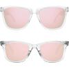 imageMEETSUN Retro Polarized Sunglasses and Classic Square Polarized Sunglasses