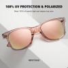 imageMEETSUN Retro Polarized Sunglasses for Women Men Classic Mirror Lens Driving Trendy Sun Glasses UV Protection 3 Pack3 Pack BlackCoffeePink