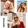 imageMEETSUN Retro Polarized Sunglasses for Women Men Classic Mirror Lens Driving Trendy Sun Glasses UV Protection 3 Pack3 Pack BlackCoffeePurple Pink