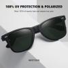 imageMEETSUN Retro Polarized Sunglasses for Women Men Classic Mirror Lens Driving Trendy Sun Glasses UV Protection 3 Pack3 Pack BlackGrey GradientOlive