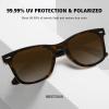 imageMEETSUN Retro Polarized Sunglasses for Women Men Classic Mirror Lens Driving Trendy Sun Glasses UV Protection 3 Pack3 Pack BlackLeopard BrownLeopard Grey