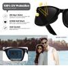 imageMEETSUN Retro Polarized Sunglasses for Women Men Classic Mirror Lens Driving Trendy Sun Glasses UV Protection 3 Pack3 Pack BlackPurple PinkPink
