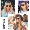 imageMEETSUN Retro Polarized Sunglasses for Women Men Classic Mirror Lens Driving Trendy Sun Glasses UV Protection 3 Pack3 Pack Leopard BrownTortoiseshellLeopard