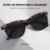 imageMEETSUN Retro Polarized Sunglasses for Women Men Classic Mirror Lens Driving Trendy Sun Glasses UV Protection 3 Pack3 Pack Leopard BrownTortoiseshellLeopard