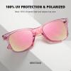 imageMEETSUN Retro Polarized Sunglasses for Women Men Classic Mirror Lens Driving Trendy Sun Glasses UV Protection 3 Pack3 Pack Pink