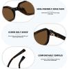 imageMEETSUN Retro Rectangular Sunglasses for Women Trendy Vintage 90s Small Square Sun Glasses UV Protection3packblackGraytortoiseBrowntortoiseDark Green