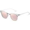 imageMEETSUN Retro Semi Rimless Polarized Sunglasses for Men Women Classic Trendy Driving Sun Glasses UV ProtectionB10clear Framesilver RimPink Mirrored Lens