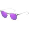 imageMEETSUN Retro Semi Rimless Polarized Sunglasses for Men Women Classic Trendy Driving Sun Glasses UV ProtectionB11clear Framesilver RimPurple Mirrored Lens