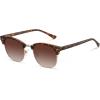 imageMEETSUN Retro Semi Rimless Polarized Sunglasses for Men Women Classic Trendy Driving Sun Glasses UV ProtectionB17matte Leopardgolden RimBrown Gradient