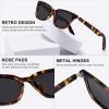 imageMEETSUN Retro Vintage Cat Eye Polarized Sunglasses for Women Trendy Designer Style Cateye Sun GlassesLeopard Frame Grey Lens