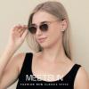 imageMEETSUN Retro Vintage Cat Eye Polarized Sunglasses for Women Trendy Designer Style Cateye Sun GlassesLight Brown Frame Brown Gradient Lens
