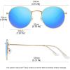 imageMEETSUN Round Polarized Sunglasses for Women Men Classic Retro Metal Frame Sun Glasses UV Protection3 Pack GoldBlue  GoldPink  GoldPurple