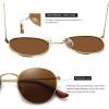 imageMEETSUN Round Polarized Sunglasses for Women Men Classic Retro Metal Frame Sun Glasses UV Protection3 Pack GoldGrey  GoldBrown  LeopardBrown
