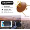 imageMEETSUN Small Round Polarized Sunglasses for Men Women Retro Vintage Circle Hippie Sun Glasses UV400Black  Gray  Gold  Brown