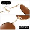 imageMEETSUN Small Round Polarized Sunglasses for Men Women Retro Vintage Circle Hippie Sun Glasses UV400Black  Gray  Gold  Brown