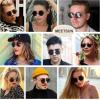 imageMEETSUN Small Round Polarized Sunglasses for Men Women Retro Vintage Circle Hippie Sun Glasses UV400Black  Grey