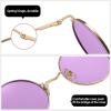 imageMEETSUN Small Round Polarized Sunglasses for Men Women Retro Vintage Circle Hippie Sun Glasses UV400Gold  Purple
