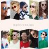 imageMEETSUN Small Round Polarized Sunglasses for Men Women Retro Vintage Circle Hippie Sun Glasses UV400Grey  Grey