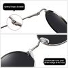 imageMEETSUN Small Round Polarized Sunglasses for Men Women Retro Vintage Circle Hippie Sun Glasses UV400Grey  Grey