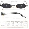 imageMEETSUN Vintage 90s Small Oval Sunglasses For Women Men Metal Frames Designer Gothic GlassesC10blackgray